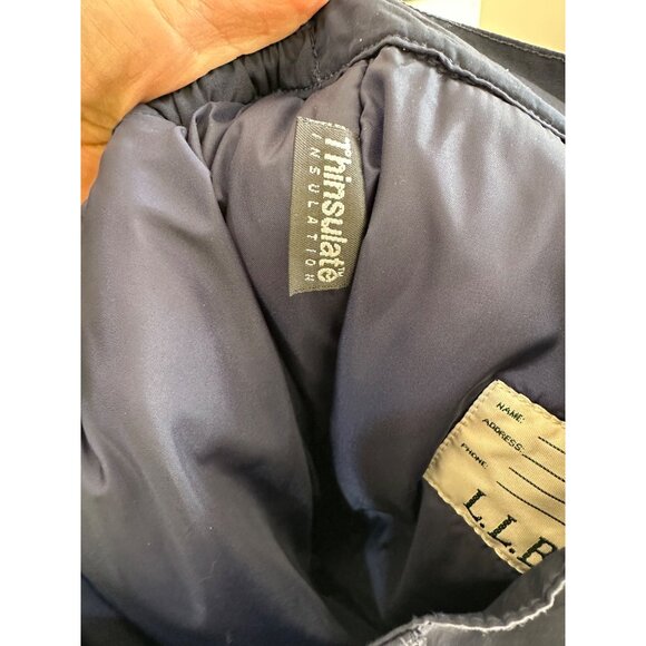 L.L.Bean Kids 12 Navy Blue Thick Insulated Snow Pants - Picture 7 of 9